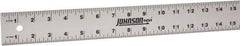 Johnson Level & Tool - 96" Long, 1/8, 1/16" Graduation, Aluminum Rule - English Graduation Style, Gray, Anodized Finish - All Tool & Supply