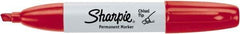 Sharpie - Red Permanent Marker - Chisel Tip, AP Nontoxic Ink - All Tool & Supply