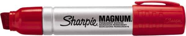 Sharpie - Red Permanent Marker - Chisel Tip, Alcohol Base Ink - All Tool & Supply