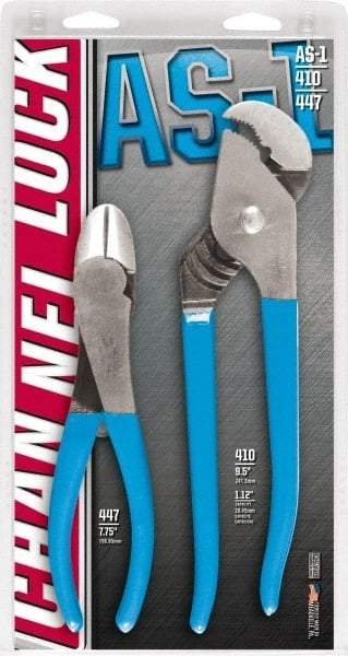 Channellock - 2 Piece Plier Set - Comes in Display Card - All Tool & Supply