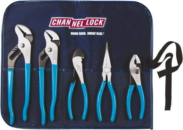 Channellock - 5 Piece Plier Set - Comes in Tool Roll - All Tool & Supply