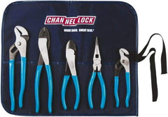 Channellock - 5 Piece Plier Set - Comes in Tool Roll - All Tool & Supply