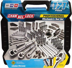 Channellock - 171 Piece 1/4, 3/8, 1/2" Drive Mechanic's Tool Set - Comes with Blow-Molded Case - All Tool & Supply