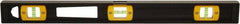 Johnson Level & Tool - 72" Long 5 Vial I-Beam Level - Aluminum, Black, 3 Plumb & 2 Level Vials - All Tool & Supply