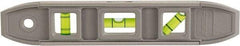 Johnson Level & Tool - Magnetic 9" Long 3 Vial Torpedo Level - Aluminum, Gray, 1 Plumb, 1 Level & 1 45° Vials - All Tool & Supply