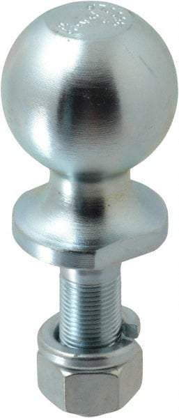 Reese - 2" Diam, 2-3/8" Shank Length, Hitch Ball - 3/4" Shank Diam, 3,500 Lb Capacity, Zinc Finish - All Tool & Supply