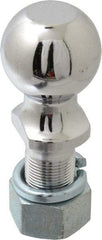 Reese - 2-5/16" Diam, 2-1/2" Shank Length, Hitch Ball - 1-1/4" Shank Diam, 12,000 Lb Capacity, Chrome Finish - All Tool & Supply