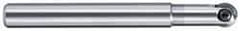 LMT - 3/8" Cut Diam, 3/16" Max Depth of Cut, 3/8" Shank Diam, 120mm OAL, Indexable Ball Nose End Mill - 1.38" Head Length, Straight Shank, EBG-R-NC Toolholder, WPB 0375, WPR 0375 Insert - All Tool & Supply