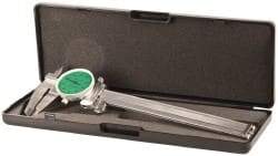 Value Collection - 0" to 6" Range, 0.001" Graduation, 0.1" per Revolution, Dial Caliper - Green Face, 1.57" Jaw Length - All Tool & Supply