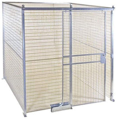 Folding Guard - 8' Wide x 4' High, Temporary Structure Galvanized Welded Wire Panel - 8' x 4' Panel - All Tool & Supply