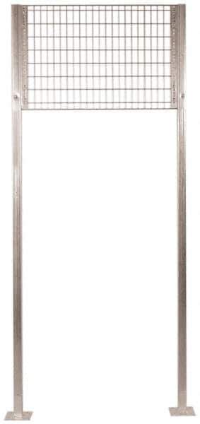 Folding Guard - 10 Ft. Tall Transome Kit - For Galvanized Welded Wire Partitions, for Temporary Structures - All Tool & Supply