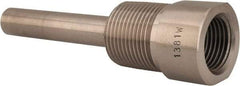 Alloy Engineering - 4 Inch Overall Length, 3/4 Inch Thread, 304 Stainless Steel Standard Thermowell - 2-1/2 Inch Insertion Length - All Tool & Supply