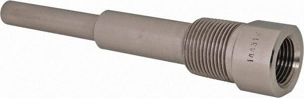 Alloy Engineering - 6 Inch Overall Length, 3/4 Inch Thread, 304 Stainless Steel Standard Thermowell - 4-1/2 Inch Insertion Length - All Tool & Supply