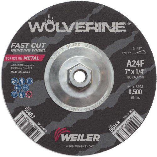 7X1/4 TYPE 27 GRINDING WHEEL A24R - All Tool & Supply