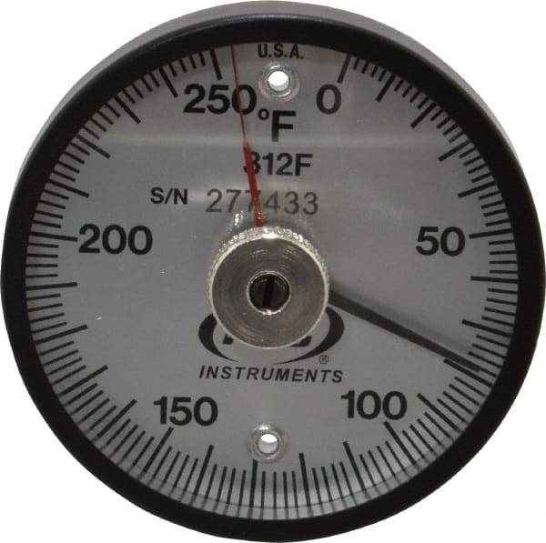 PTC Instruments - 250°F, 2 Inch Dial Diameter, Dual Magnet Mount Thermometer - 2° Division Graduation - All Tool & Supply