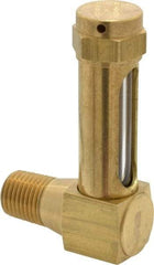 LDI Industries - 1-3/8 Inch Long Sight, 1/4 Inch Thread Size, Buna-N Seal Short Elbow, Vented Oil-Level Indicators and Gauge - 2-3/8 Inch Length to Center of Base - All Tool & Supply