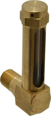 LDI Industries - 1-7/8 Inch Long Sight, 1/4 Inch Thread Size, Buna-N Seal Short Elbow, Vented Oil-Level Indicators and Gauge - 2-7/8 Inch Length to Center of Base - All Tool & Supply