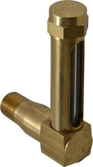 LDI Industries - 1-7/8 Inch Long Sight, 1/4 Inch Thread Size, Buna-N Seal Long Elbow, Vented Oil-Level Indicators and Gauge - 2-7/8 Inch Length to Center of Base - All Tool & Supply