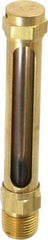 LDI Industries - 2-3/4 Inch Long Sight, 3/8 Inch Thread Size, Buna-N Seal Straight to Male Thread, Vented Oil-Level Indicators and Gauge - 4-1/2 Inch Length - All Tool & Supply