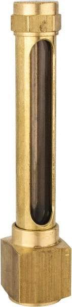 LDI Industries - 2-3/4 Inch Long Sight, 1/4 Inch Thread Size, Buna-N Seal Elbow to Female Thread, Vented Oil-Level Indicators and Gauge - 4-1/4 Inch Length to Center of Base - All Tool & Supply