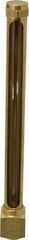 LDI Industries - 7-1/2 Inch Long Sight, 1/2 Inch Thread Size, Buna-N Seal Elbow to Female Thread, Vented Oil-Level Indicators and Gauge - 9 Inch Length to Center of Base - All Tool & Supply