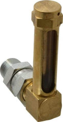 LDI Industries - 1-7/8 Inch Long Sight, 3/8 Inch Thread Size, Buna-N Seal Union Coupling, Vented Oil-Level Indicators and Gauge - 2-7/8 Inch Length to Center of Base - All Tool & Supply