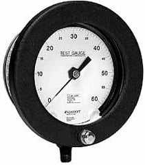 Ashcroft - 6" Dial, 1/4 Thread, 0-300 Scale Range, Pressure Gauge - All Tool & Supply