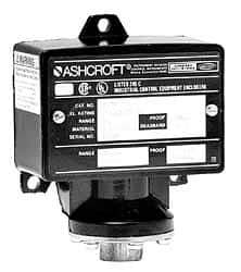 Ashcroft - 90 to 600 psi Adjustable Range, 2,400 Max psi, Watertight Single Setpoint - 1/4 Thread - All Tool & Supply