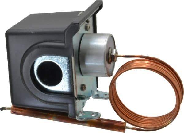 Made in USA - 50 to 300°F, General Service Temp Switch - 10 Resolution, 3/8 x 4-1/2 Bulb - All Tool & Supply