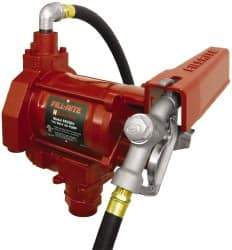 Tuthill - 20 GPM, 3/4" Hose Diam, AC Tank Pump with Manual Nozzle - 1-1/4" Inlet, 3/4" Outlet, 115 Volts, 12' Hose Length, 1/3 hp - All Tool & Supply