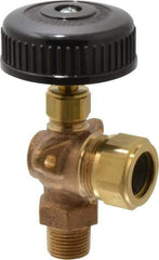 Conbraco - 350 psi Working Pressure, 125 Max psi, Bronze Liquid Level Gage Glass - 350°F Max Operating Temp, 3/8 Inch Thread, EPDM Seal - All Tool & Supply