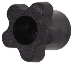 Gibraltar - 1.33" Head Diam, 5 Point Star Knob - 1/4" Hole, Polypropylene, Black - All Tool & Supply