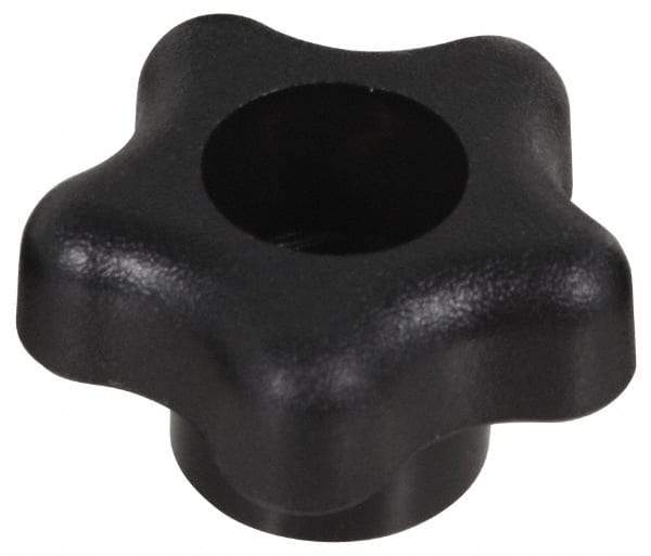 Gibraltar - 1-3/4" Head Diam, 5 Point Star Knob - M10 Hole, Polypropylene, Black - All Tool & Supply