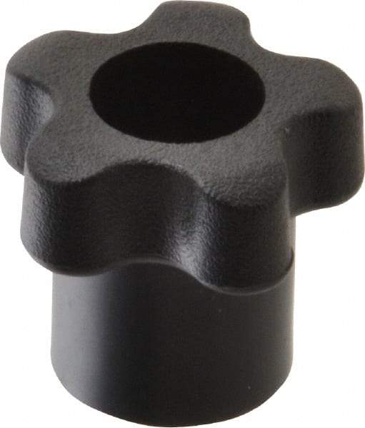 Gibraltar - 1.33" Head Diam, 5 Point Star Knob - 5/16" Hole, Polypropylene, Black - All Tool & Supply