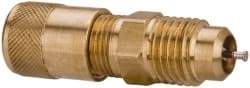 Parker - 1/8-27 Male Pipe, 500 Max psi, 1/8 Tube OD, Male Connector Access Valve - Brass - All Tool & Supply