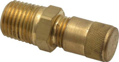 Parker - 1/4-18 Male Pipe, 500 Max psi, 1/4 Tube OD, Male Connector Access Valve - Brass - All Tool & Supply