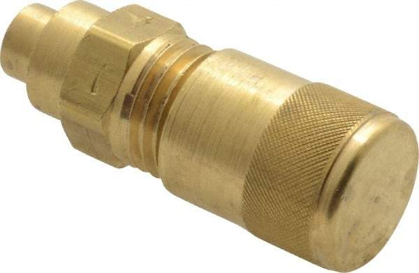 Parker - 500 Max psi, 3/16-3/8 Tube OD, 3 Way Solder Connector Access Valve - Brass - All Tool & Supply