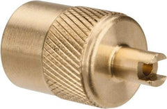 Parker - 1/4" Tube OD Access Valve Quick Seal Cap with Core Remover - For Parker Brass Access Valves - All Tool & Supply