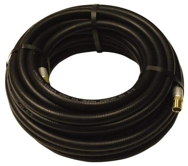 Alliance Hose & Rubber - 5/8" ID x 1" OD 50' Long Multipurpose Air Hose - MNPT x FNPT(Swivel) Ends, 300 Working psi, -40 to 190°F, 3/4" Fitting, Black - All Tool & Supply