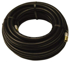 Alliance Hose & Rubber - 1-1/2" ID x 2-1/32" OD 50' Long Multipurpose Air Hose - MNPT x FNPT(Swivel) Ends, 150 Working psi, -40 to 190°F, 1-1/2" Fitting, Black - All Tool & Supply