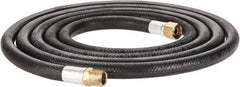 Alliance Hose & Rubber - 3/8" ID x 23/32" OD 10' Long Multipurpose Air Hose - MNPT x FNPT(Swivel) Ends, 300 Working psi, -40 to 190°F, 3/8" Fitting, Black - All Tool & Supply