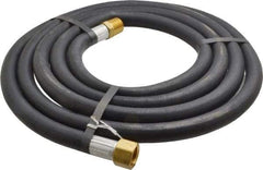 Alliance Hose & Rubber - 1/2" ID x 27/32" OD 10' Long Multipurpose Air Hose - MNPT x FNPT(Swivel) Ends, 200 Working psi, -40 to 190°F, 1/2" Fitting, Black - All Tool & Supply