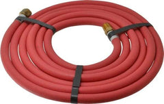 Alliance Hose & Rubber - 1/4" ID x 1/2" OD 10' Long Multipurpose Air Hose - MNPT x FNPT(Swivel) Ends, 200 Working psi, -40 to 190°F, 1/4" Fitting, Red - All Tool & Supply