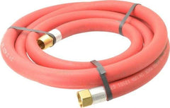 Alliance Hose & Rubber - 3/4" ID x 1-5/32" OD 10' Long Multipurpose Air Hose - MNPT x FNPT(Swivel) Ends, 300 Working psi, -40 to 190°F, 3/4" Fitting, Red - All Tool & Supply