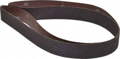 Norton - 1-1/2" Wide x 60" OAL, 40 Grit, Aluminum Oxide Abrasive Belt - Aluminum Oxide, Coarse, Coated, X Weighted Cloth Backing, Series R228 - All Tool & Supply