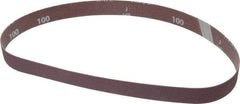 Norton - 1" Wide x 30" OAL, 100 Grit, Aluminum Oxide Abrasive Belt - Aluminum Oxide, Fine, Coated, X Weighted Cloth Backing, Series R283 - All Tool & Supply