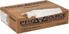 PRO-SOURCE - 0.6 mil Thick, Household/Office Trash Bags - 30" Wide x 36" High, Clear - All Tool & Supply