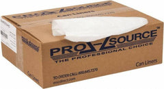 PRO-SOURCE - 0.6 mil Thick, Household/Office Trash Bags - 40" Wide x 46" High, Clear - All Tool & Supply