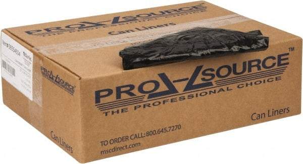 PRO-SOURCE - 1.65 mil Thick, Heavy-Duty Trash Bags - 33" Wide x 39" High, Black - All Tool & Supply