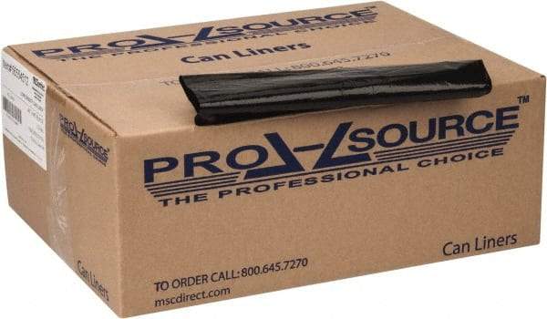 PRO-SOURCE - 1.5 mil Thick, Heavy-Duty Trash Bags - 40" Wide x 46" High, Black - All Tool & Supply